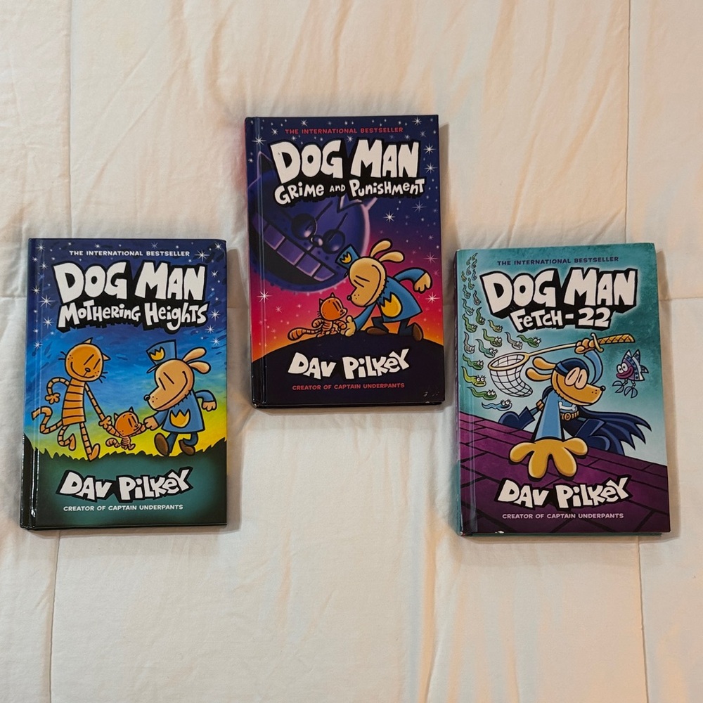 Dog Man children's books written & illustrated by Dav Pilkey